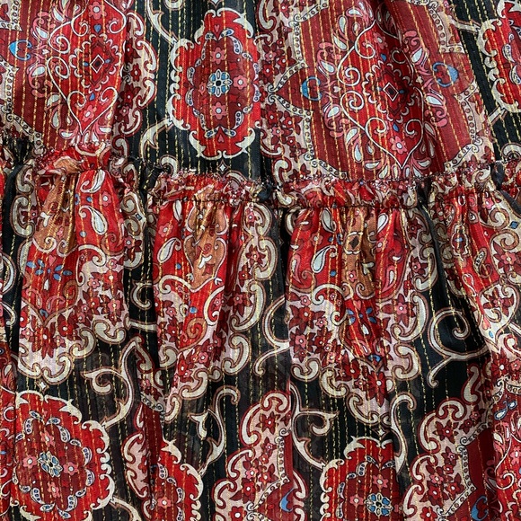 NWT Kate Spade Medallion Metallic Dress - Picture 6 of 6